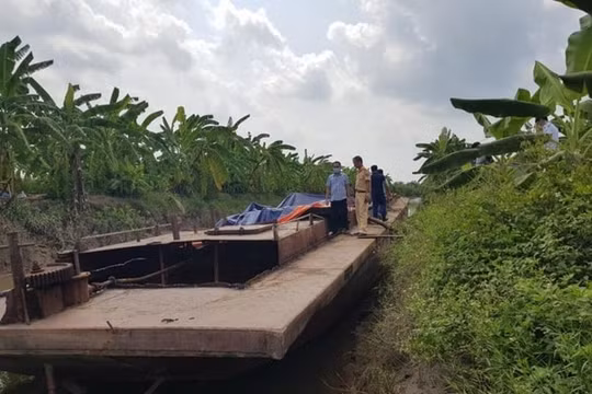Táo tợn trộm tàu từ Thái Bình mang về Hải Dương phá dỡ