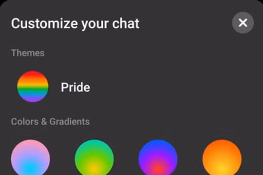 Facebook Messenger cập nhật giao diện mới có chủ đề về LGBT