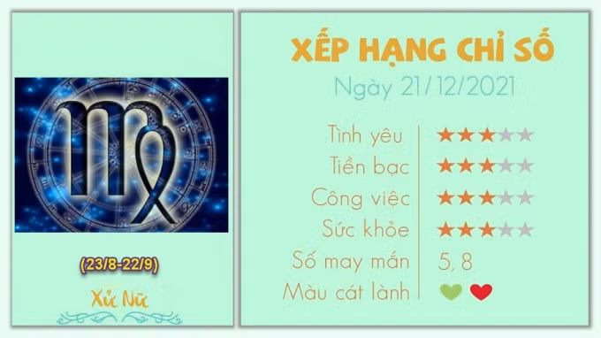 xem tu vi cua 12 cung hoang dao hom nay thu 3 ngay 21 12 2021 hinh 6