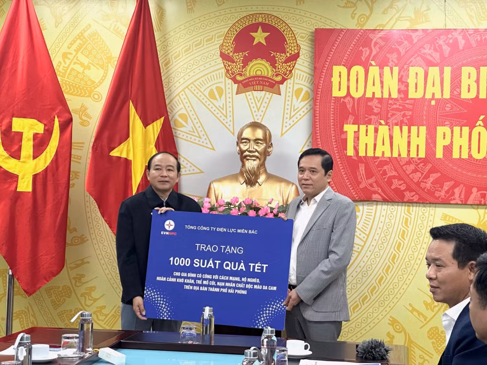 evnnpc tang 1000 suat qua tet vi nguoi ngheo cho cac gia dinh chinh sach tre mo coi ho ngheo hoan canh kho khan hinh 1