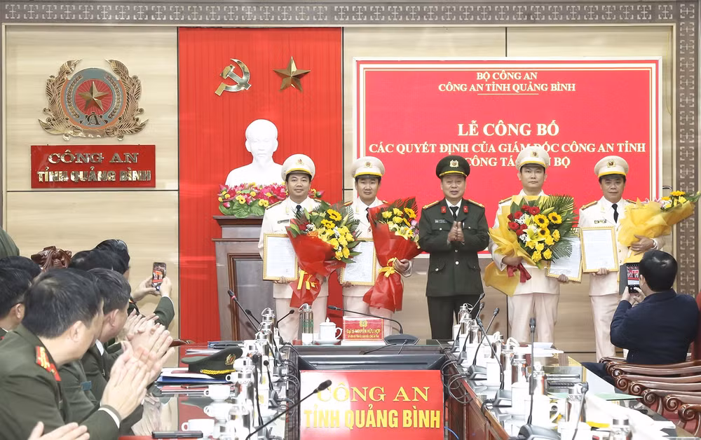 cong an tinh quang binh dieu dong bo nhiem 6 can bo chu chot hinh 1