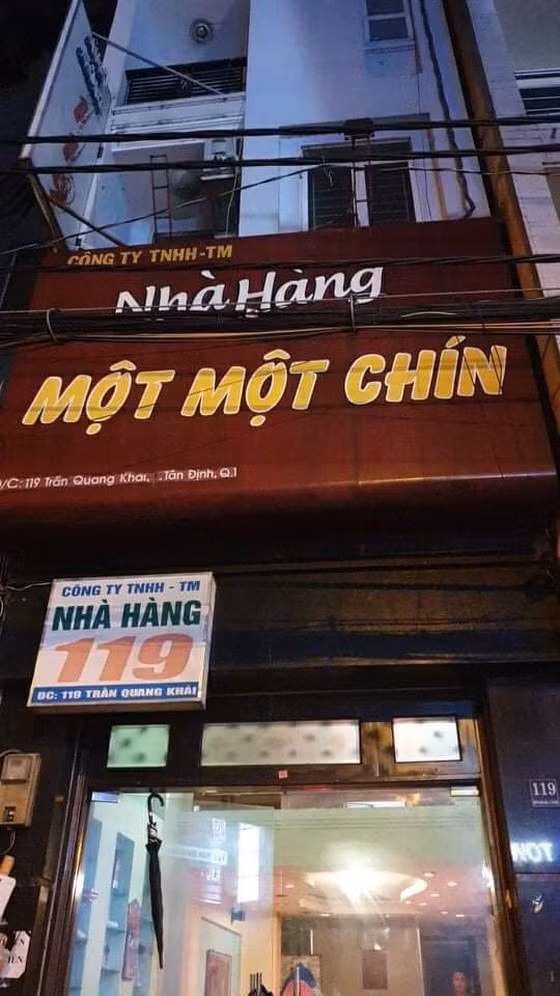 Hình ảnh nhà hàng 119 đường Trần Quang Khải - TP.HCM. Ảnh: internet.