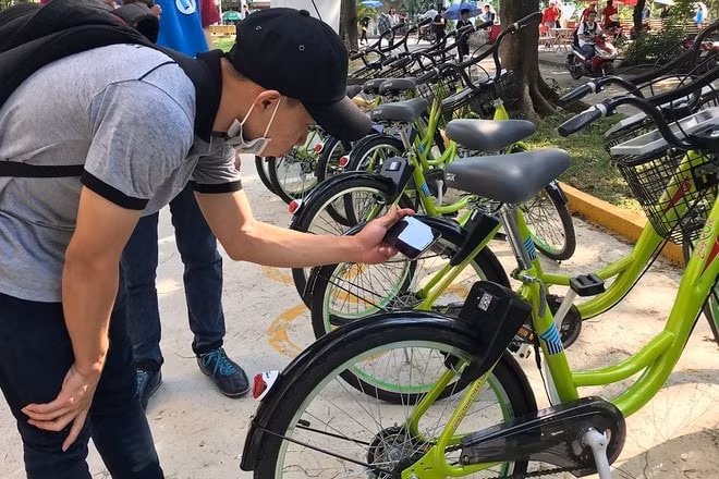 TP.HCM thí điểm xe đạp công cộng Mobike. Ảnh minh họa.