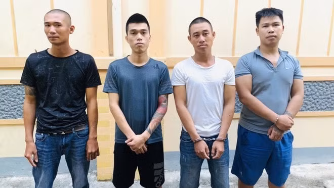 Hình ảnh 4 'ông lớn' tín dụng đen khống chế, đánh con nợ nhập viện bị bắt giữ. Ảnh: internet.