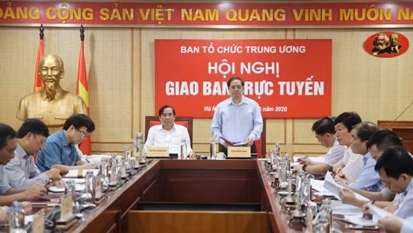 Hội nghị giao ban trực tuyến ngành Tổ chức xây dựng Đảng 9 tháng đầu năm 2020, ngày 2/10