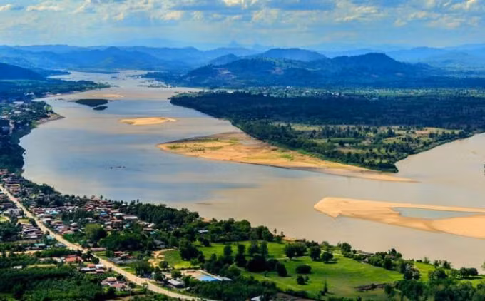Hạ lưu sông Mekong.
