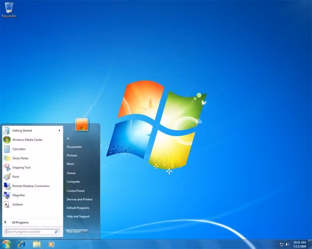 Windows 7 ra mắt vào tháng 10/2009. Ảnh: Softpedia