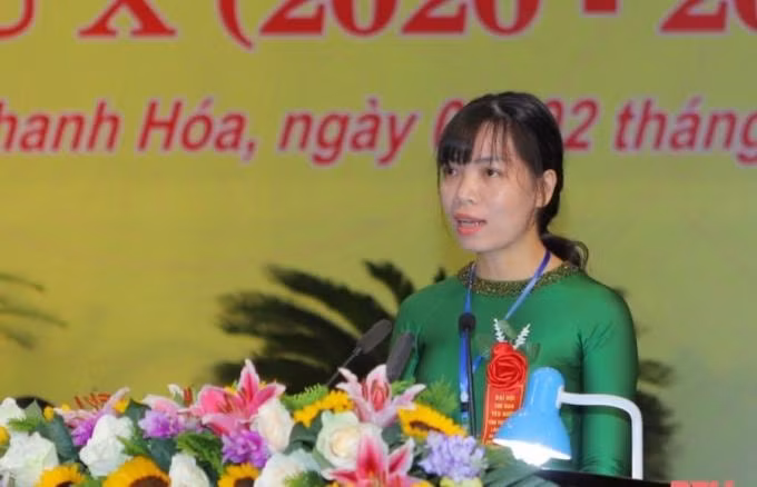 Tham luận của đại biểu tại đại hội. Ảnh: BTH
