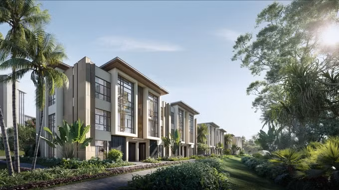 Biệt thự Sông thu - Row Villa. Ảnh: Bim Group.