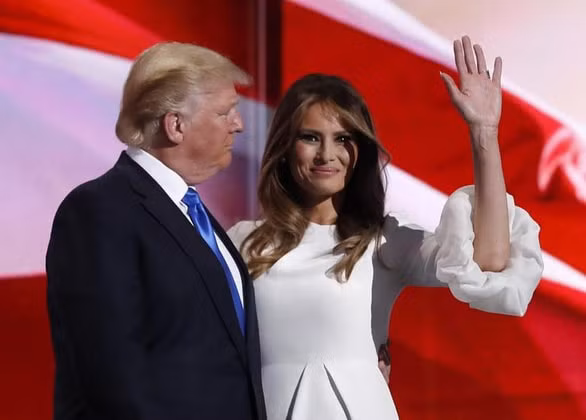 Tổng thống Mỹ Donald Trump và phu nhân Melania. Ảnh: REUTERS