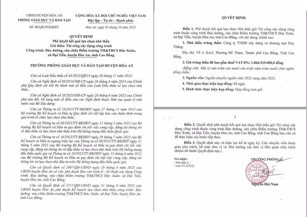 cao bang diem mat nhung nha thau thuong xuyen trung thau sat gia tai huyen hoa an hinh 4