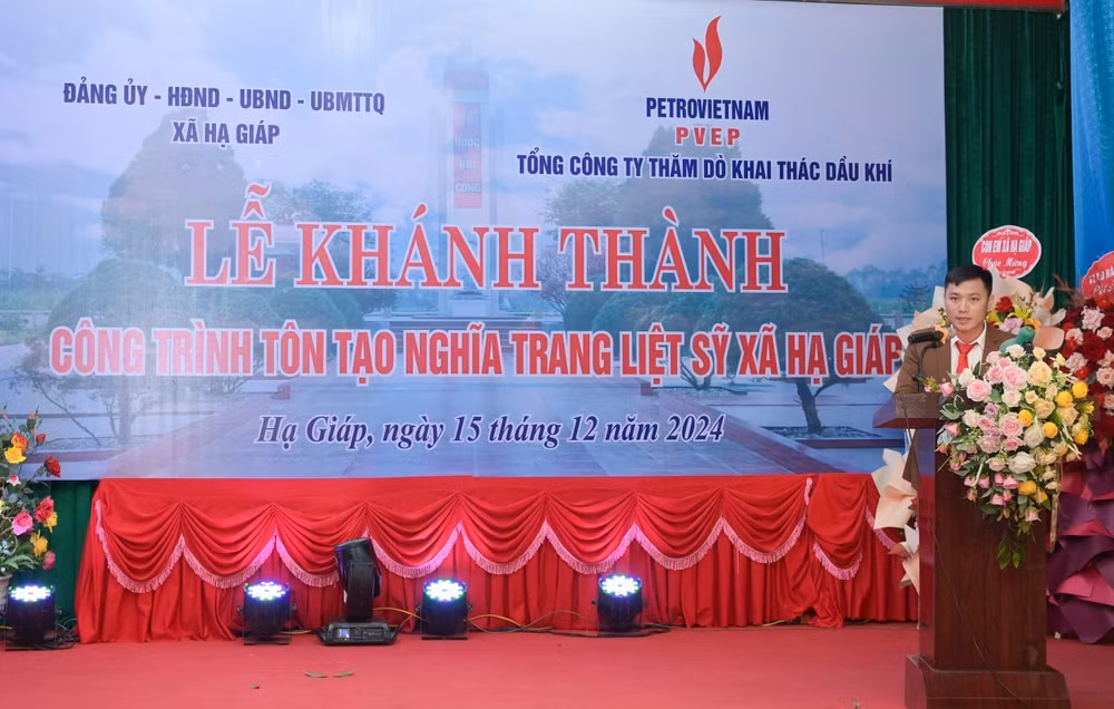 petrovietnam pvep ton tao nghia trang liet si va tai tro kinh phi tu sua truong hoc xa ha giap phu tho hinh 2