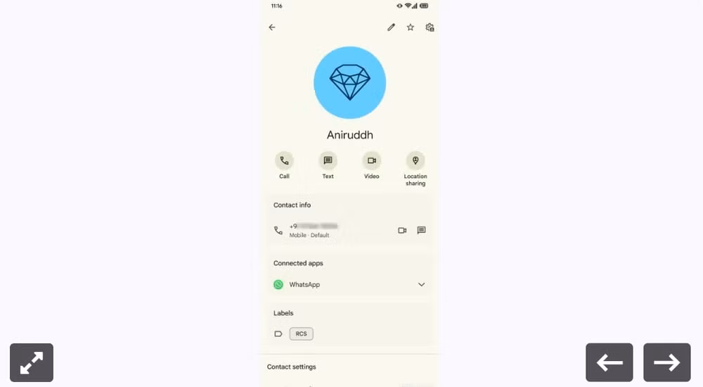 google contacts thu nghiem tinh nang moi cho phep chon ung dung goi video mac dinh hinh 2
