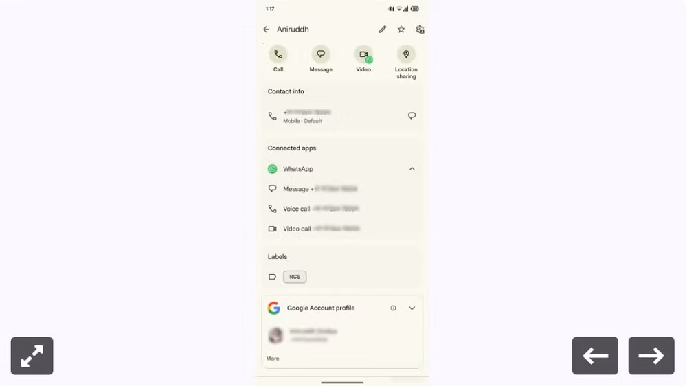 google contacts thu nghiem tinh nang moi cho phep chon ung dung goi video mac dinh hinh 4