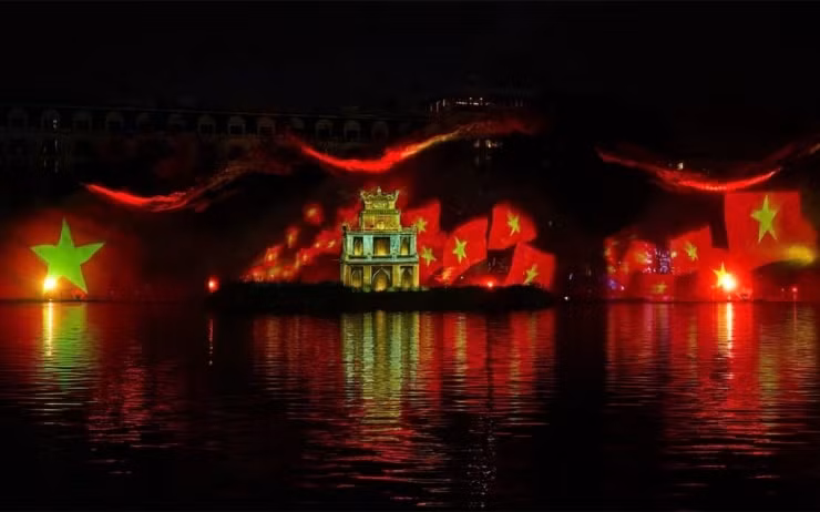 Trình diễn ánh sáng 3D Mapping tại các công trình kiến trúc nổi tiếng