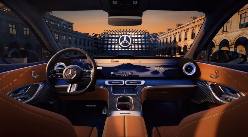 Khoang lái như rạp chiếm phim trên mẫu xe Mercedes GLC EV 2026 - Ảnh: Mercedes-Benz