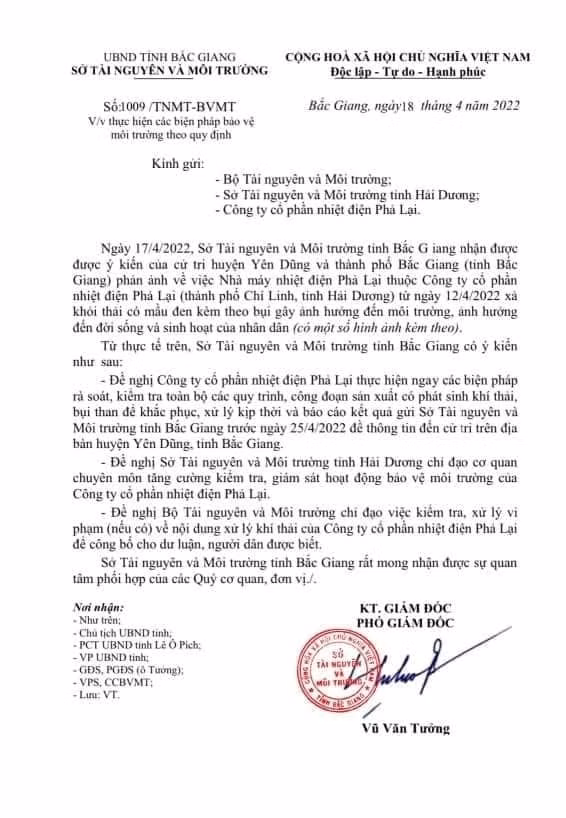 cong ty cpnhiet dien pha lai tu ke khai sai thue den bi phan anh gay o nhiem moi truong hinh 1