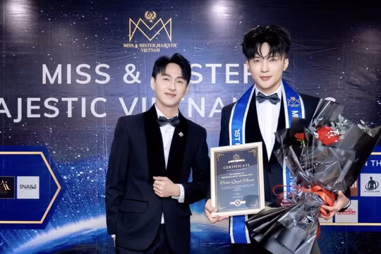 David Trầm đăng quang Á vương 1 tại Mister Majestic Vietnam 2026