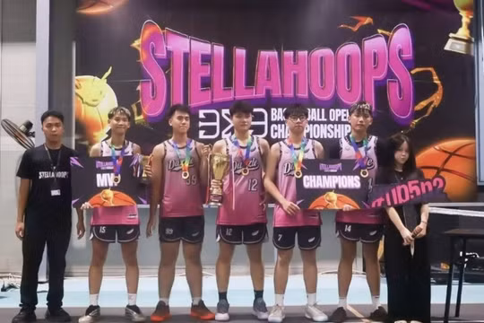 Giải bóng rổ 'Stellahoops' khép lại với nhiều dấu ấn tại Hà Nội