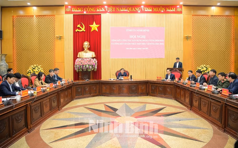 ninh binh tong ket cong tac 5 nam xay dung dang va 15 nam thuc hien dieu le dang hinh 1