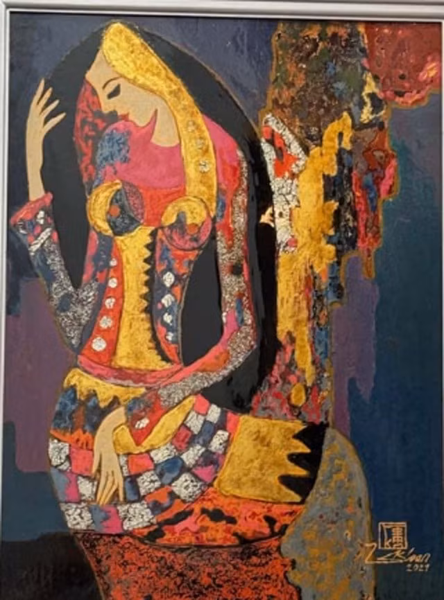 12 lao hoa si mo trien lam du xuan hinh 2
