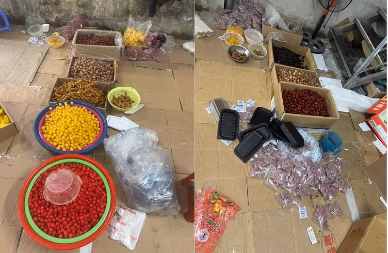phat hien xu ly co so san xuat hoa qua kho banh keo tet lau hinh 1