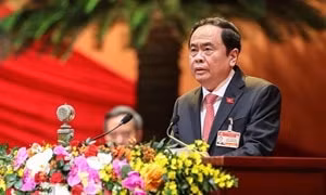 Bí thư Trung ương Đảng, Chủ tịch UBTƯ MTTQ Việt Nam Trần Thanh Mẫn phát biểu tham luận