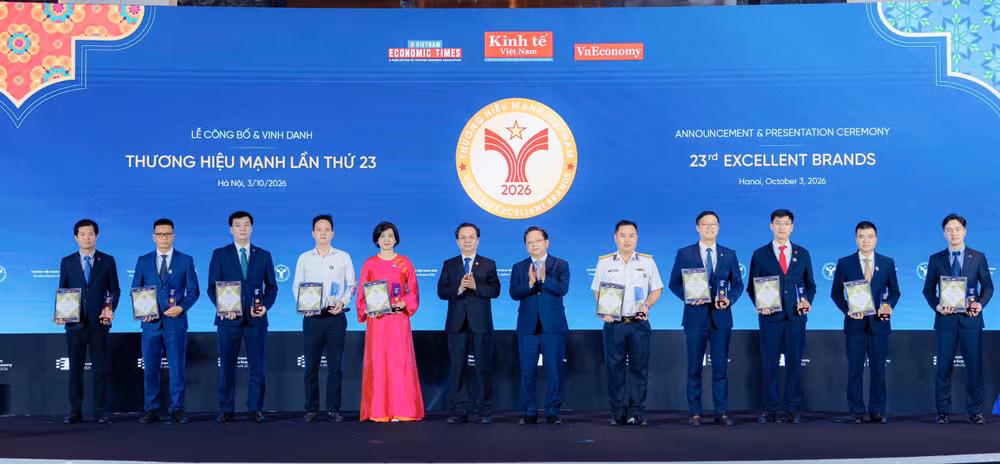 10 thương hiệu doanh nghiệp dẫn đầu khu vực kinh tế nhà nước được vinh danh Thương hiệu Mạnh 2026