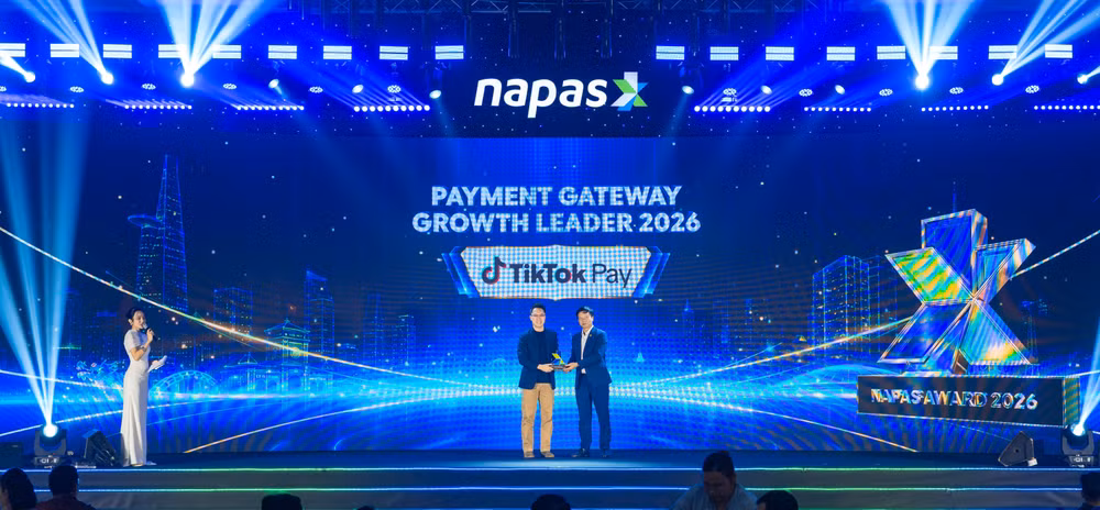 Giải thưởng Payment Gateway Growth Leader 2026 dành cho TikTok Pay
