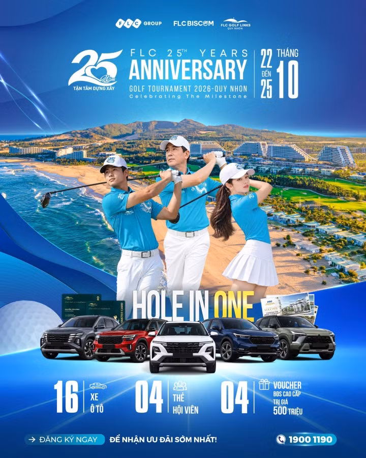 FLC Biscom tổ chức chuỗi giải golf đặc biệt mừng 25 năm thành lập Tập đoàn FLC ảnh 4