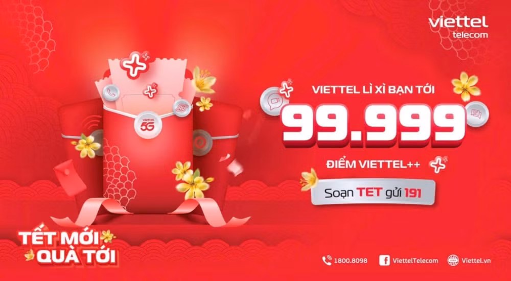 tet nay viettel li xi khach hang toi 99999 diem viettel hinh 1