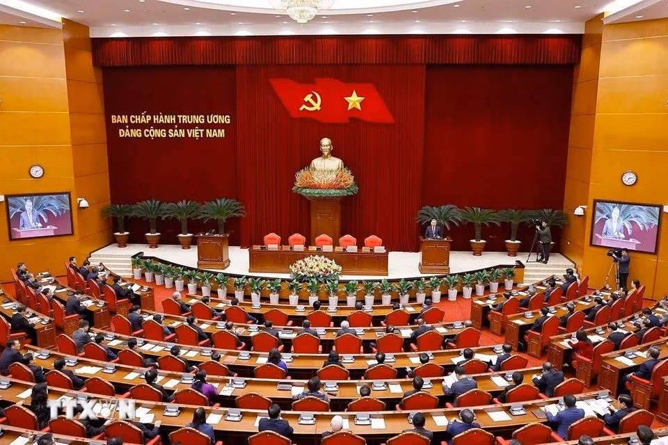 toan van phat bieu cua tong bi thu to lam be mac hoi nghi trung uong khoa xiii hinh 2