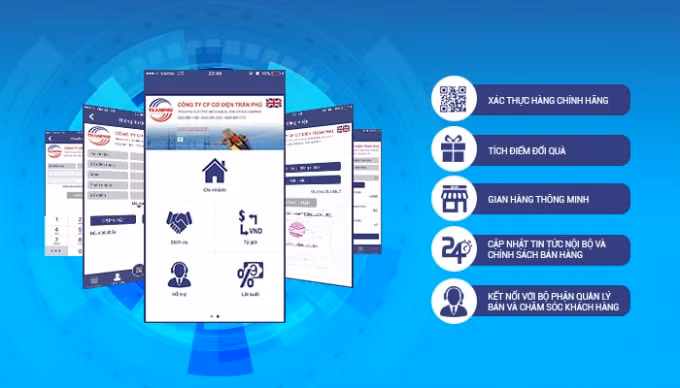 App Trần Phú tích hợp nhiều tính năng hữu ích cho khách hàng