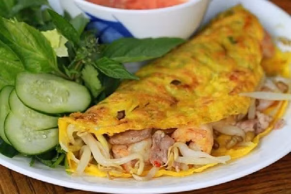 Bánh xèo Đà Nẵng với huơng vị đặc trưng.