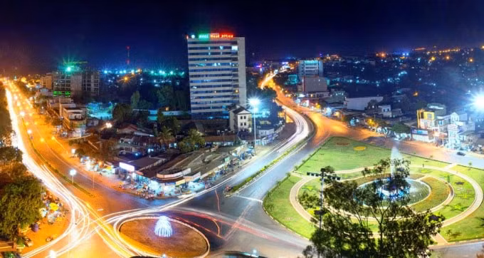Đô thị Pleiku phát triển năng động.