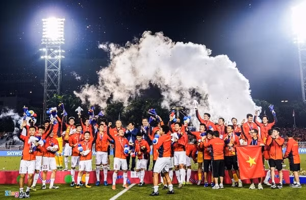 Đội tuyển U22 Việt Nam vừa giành Huy chương vàng SEA Games sau 60 năm chờ đợi. Ảnh: Zing