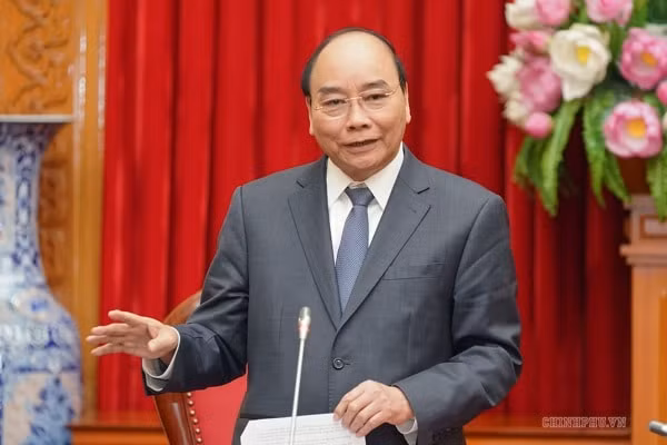 Thủ tướng Nguyễn Xuân Phúc phát biểu chỉ đạo tại Hội nghị. Ảnh: VGP