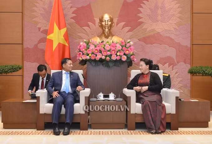 Chủ tịch Quốc hội Nguyễn Thị Kim Ngân cho biết, Myanmar luôn là một trong những đối tác quan trọng, được ưu tiên quan hệ hàng đầu trong chính sách đối ngoại của Việt Nam. Ảnh: Quochoi.vn