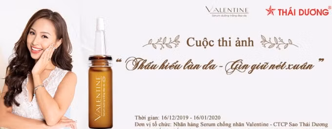 Serum Valentine phát động cuộc thi ảnh “Thấu hiểu làn da – Gìn giữ nét xuân”