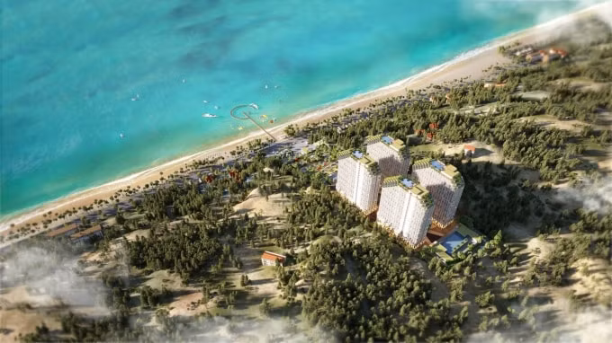 Toàn cảnh dự án Apec Mandala Wyndham Mũi Né.