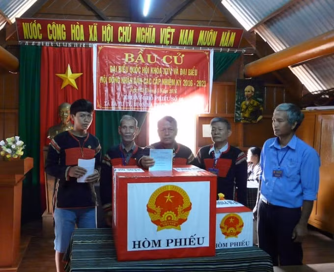 Ba đơn vị bầu cử lại gồm (số 9, 10, 11 xã Cư San, huyện M’Đrắk) phải tổ chức bầu cử lại. (Ảnh minh họa)