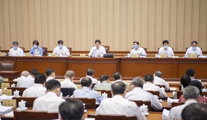Ủy ban Thường vụ Đại hội Đại biểu Nhân dân Toàn quốc đang họp kéo dài 4 ngày tại Bắc Kinh. Ảnh: Xinhua