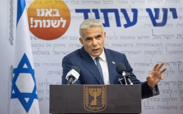 Ông Yair Lapid. Ảnh: TOI