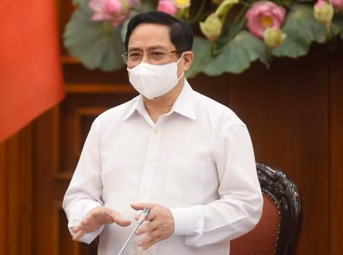 Thủ tướng Phạm Minh Chính phát biểu tại buổi làm việc.