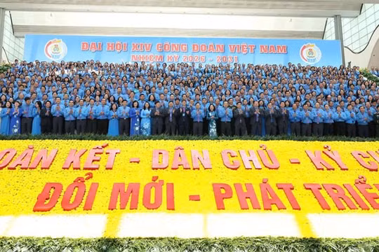 Khai mạc Phiên trọng thể Đại hội XIV Công đoàn Việt Nam