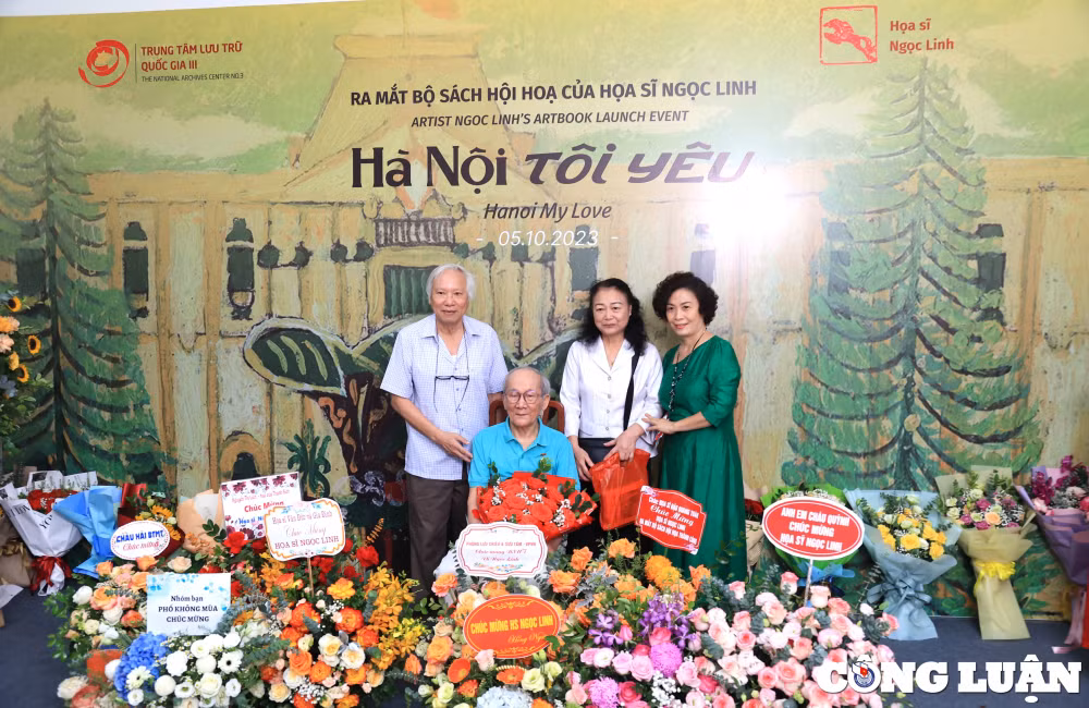 hoa si ngoc linh ra mat sach ha noi toi yeu nhan dip sinh nhat tuoi 93 hinh 4