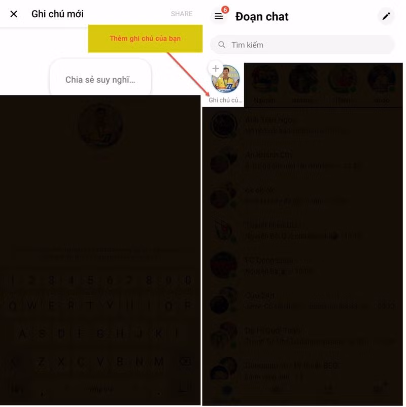 cach cap nhat suy nghi tren messenger tinh nang moi thu vi hinh 2