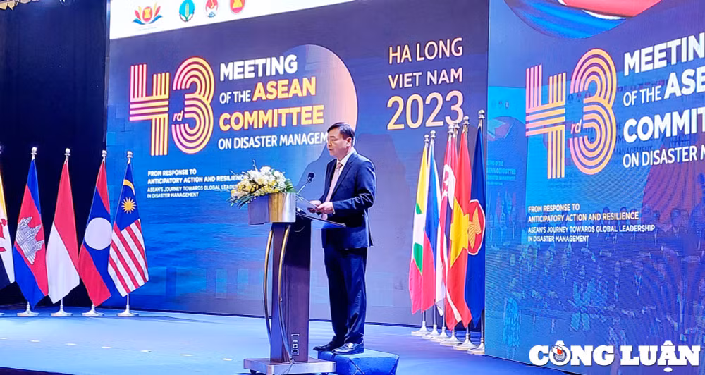 hoi nghi lan thu 43 cua uy ban asean ve quan ly thien tai chinh thuc khai mac tai quang ninh hinh 2
