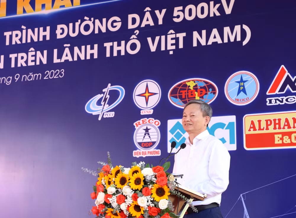 evn phat dong thi cong xay dung cong trinh duong day 500 kv monsoon thach my hinh 2