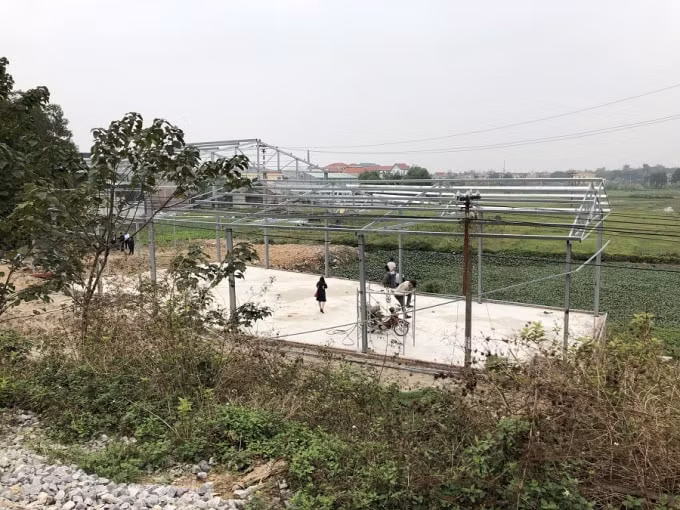 Những công trình xây dựng vi phạm đã được phát hiện qua Tổ tuần tra do UBND xã Quang Châu thành lập.